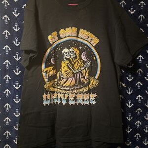 Black Graphic Tee - At One with the Universe